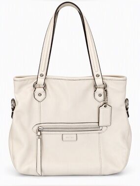 Coach Daisy Mia F23901 Ivory Leather Tote Shoulder Bag Convertible